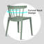 Chaise de patio empilable, ensemble de salle à manger à dossier bas et à lattes-1386957643
