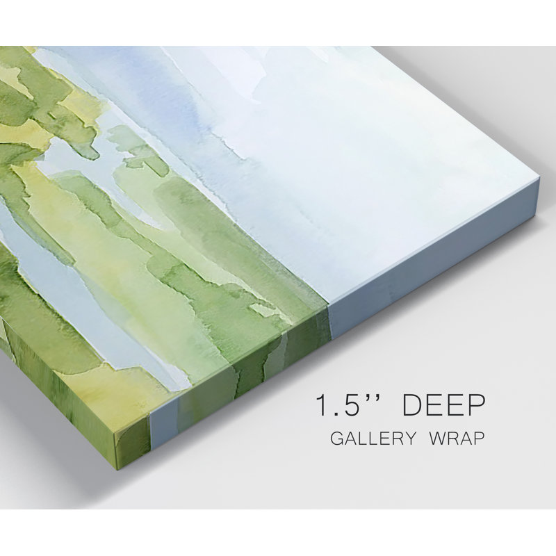 Misty Horizon - Toile encadrée multi-pièces - 2870284C, H 60 po x l 120 po x P 2 po