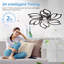 Ventilateur de plafond 25,5 po avec lumières, télécommande 3 températures de couleur, ventilateur à 6 vitesses