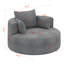Fauteuil d'appoint pivotant avec 3 coussins amovibles-115839030