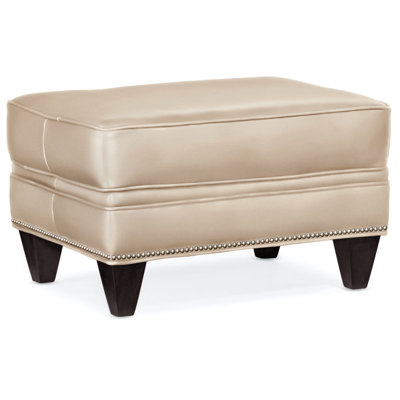 Reddish Upholstered Ottoman