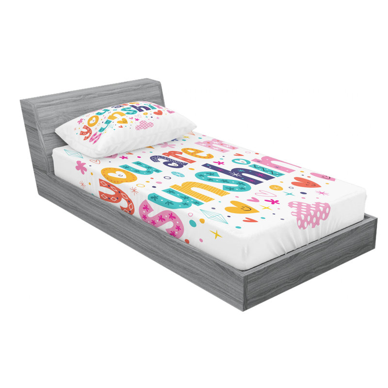 Microfiber Sheet Set, Twin Sheet Set with Fitted Sheet