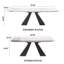 Raliect Dining Table Set for 8-10 With 63'' to 94.5” Extendable Sintered Stone Table and 8 Faux Leather Chairs-441578762