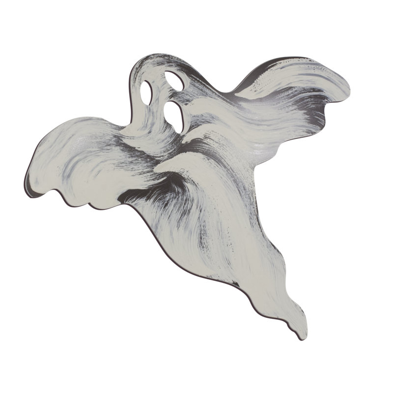 "Ghost" par Sally Dailey, peinture décorative, H 18,5 po x l 19 po x P 2 po