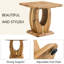 Tables basses en bois - Table de décoration carrée et rectangulaire, aspect bois luxueux et style polyvalent