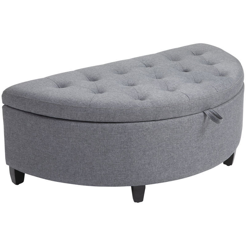 Repose-pieds de rangement Atzhiri, Gris