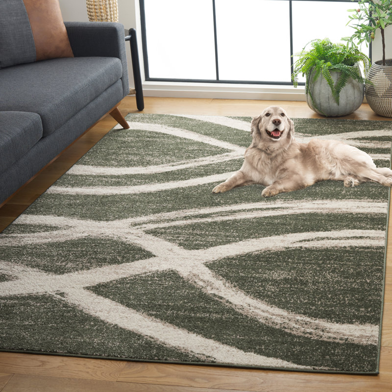 Tapis abstrait Cadon Performance, Rectangle de 5 pi x 8 pi