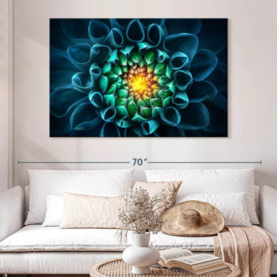 Glowing Green Dahlia