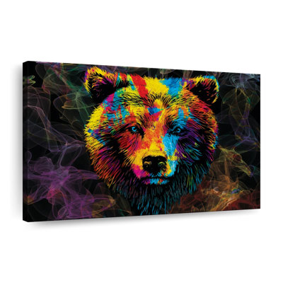 «Grizzly Bear Smoky Color Bear» sur toile