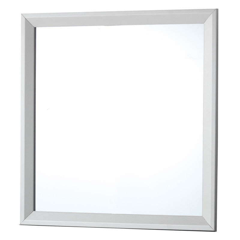 Miroir L 36 po x H 36 po Primo, champagne argenté, Champagne argenté