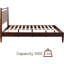  Base de lit en bois avec tête de lit Adept, base en bois massif avec lattes silencieuses et supports centraux en bois, capacité de 1000 lb, assemblage sans effort-1705697348-1703159856
