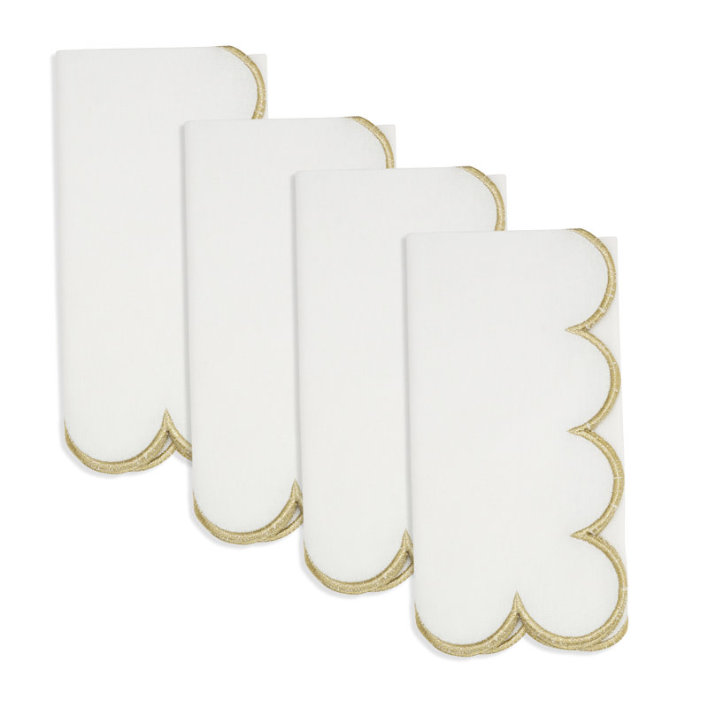 Serviette rectangulaire Paddock 100% coton, Or