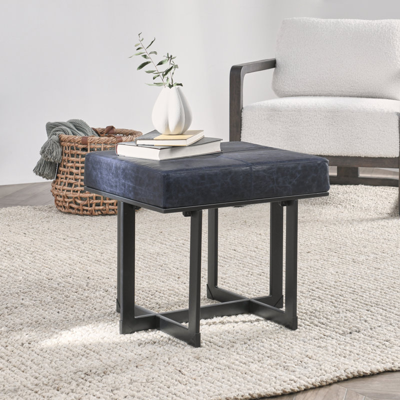 Calvin Stool Chestnut Brown, Blue