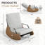 Chaise berçante - gris clair
