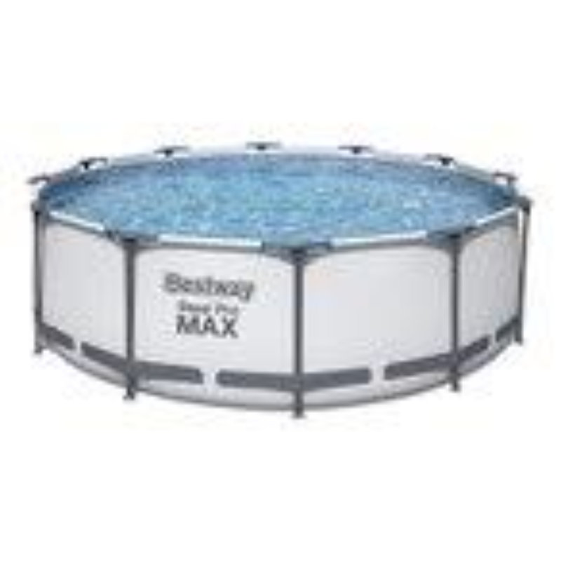 Plastic Round Inflatable Pool H x W x L , with Pump Included, 100cm H x 366cm W x 366cm L