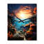 Aquariums Coral Sunrise - Horloge murale d'aquariums surdimensionnée-385581440
