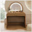Élégante coiffeuse avec éclairage à DEL et écran tactile, tiroir spacieux pour le rangement et l'organisation de la chambre à coucher-129911209