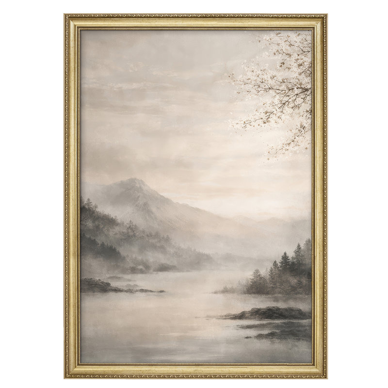 Art mural encadré doux 26 "x 36", Reproduction encadrée sans passe-partout, H 36 po x l 26 po