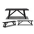 Cascais Dining Set With Farmhouse Base