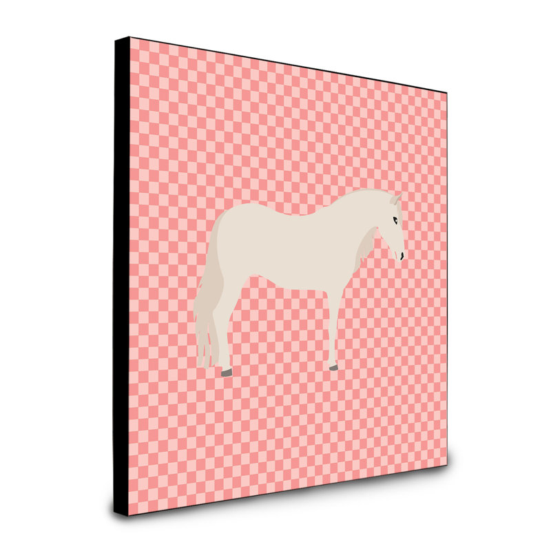 Panneau mural d’art cheval paso fino Zio, Rose
