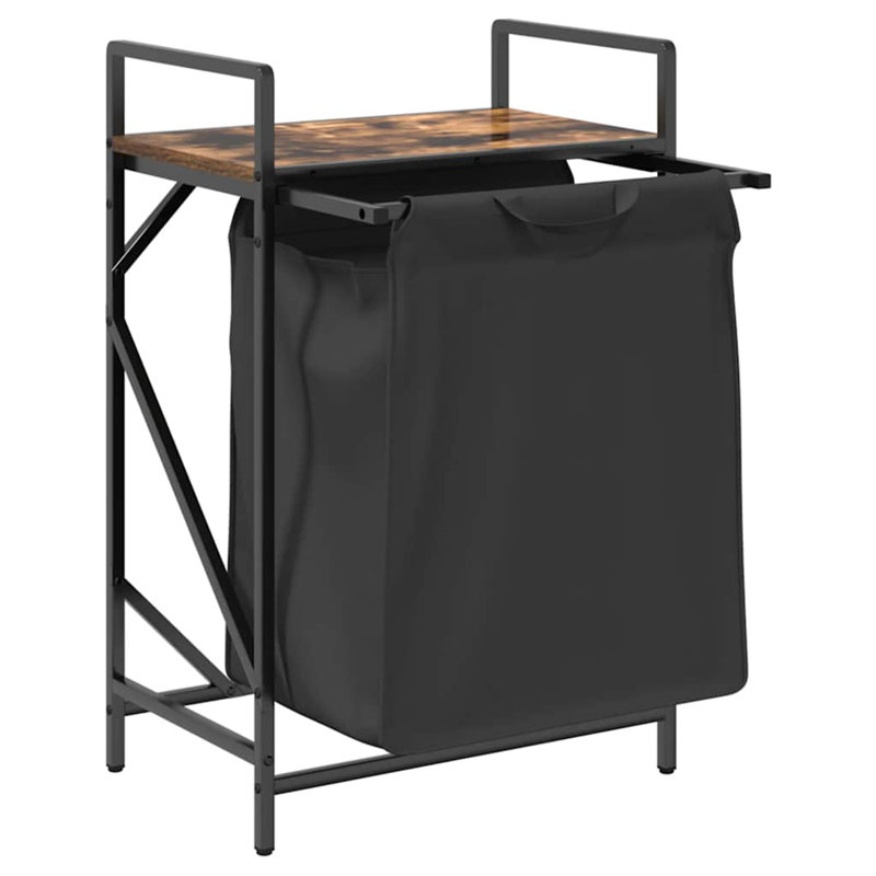 Laundry Cart, Rustic Brown