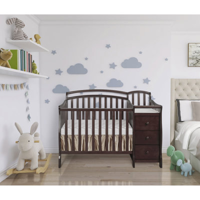 Caso 4-in-1 Mini Convertible Crib and Changer -  Dream On Me, 630-E