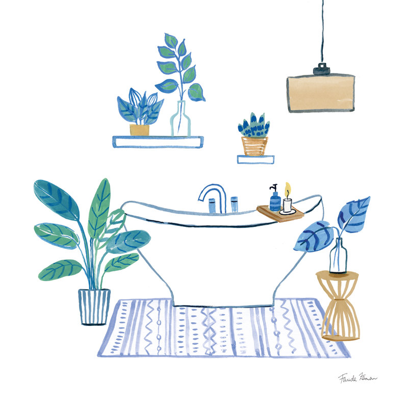 «Relax II Tan» par Farida Zaman, reproduction d'art sur toile tendue, H 30 po x l 30 po