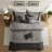 Soft 7 Piece Polyester Queen Bedding Sets, Rustic Grey Home Style