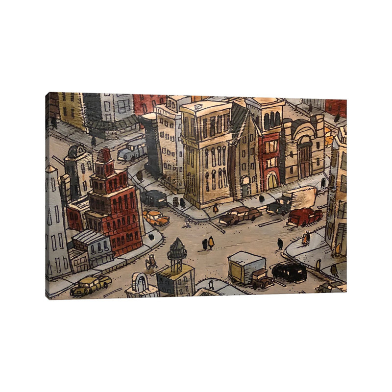 L'intersection, reproduction d'art sur toile tendue
