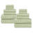 Zuma Zero Twist Cotton Medium Weight Soft Absorbent 12 Piece Towel Set-106528578