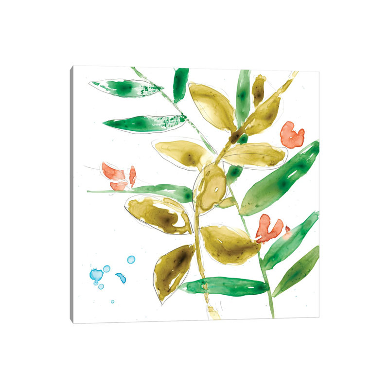 Tropical Display V by Jennifer Goldberger - Wrapped Canvas Painting, 93.98 cm H x 93.98 cm W x 3.175 cm D