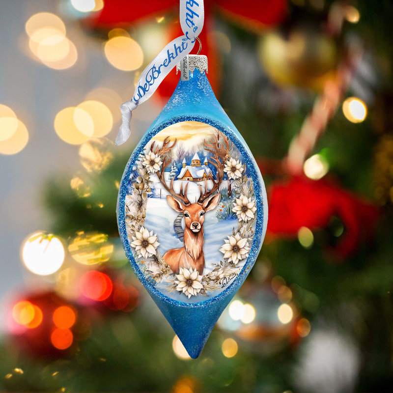 3.5'' Glass Hanging Figurine Ornament