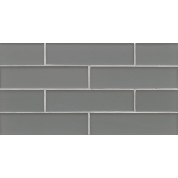 Manhattan 2" x 8" Glass Brick Joint Mosaic Wall Tile