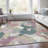 Machine Washable Indoor/Outdoor Xhevrie Mauve Rug-432042761
