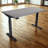 Skyscraper Electric Height Adjustable Standing Desk, Dual Motor and Digital Control with Memory, 60x30, Charcoal Strand Top with Black Frame-1076506106-1191903530
