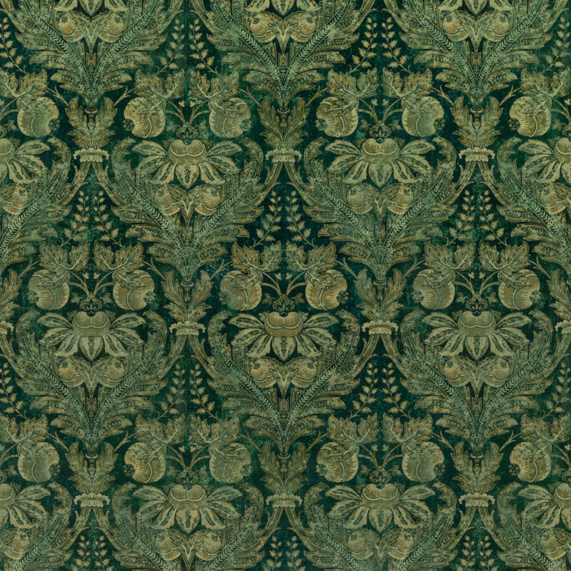 Coromandel Lapura Cotton Blend Fabric, Emerald