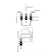 Widespread Faucet 2-Handle Bathroom Faucet with Drain Assembly