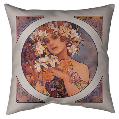 Coussin de sol Alphonse Mucha
