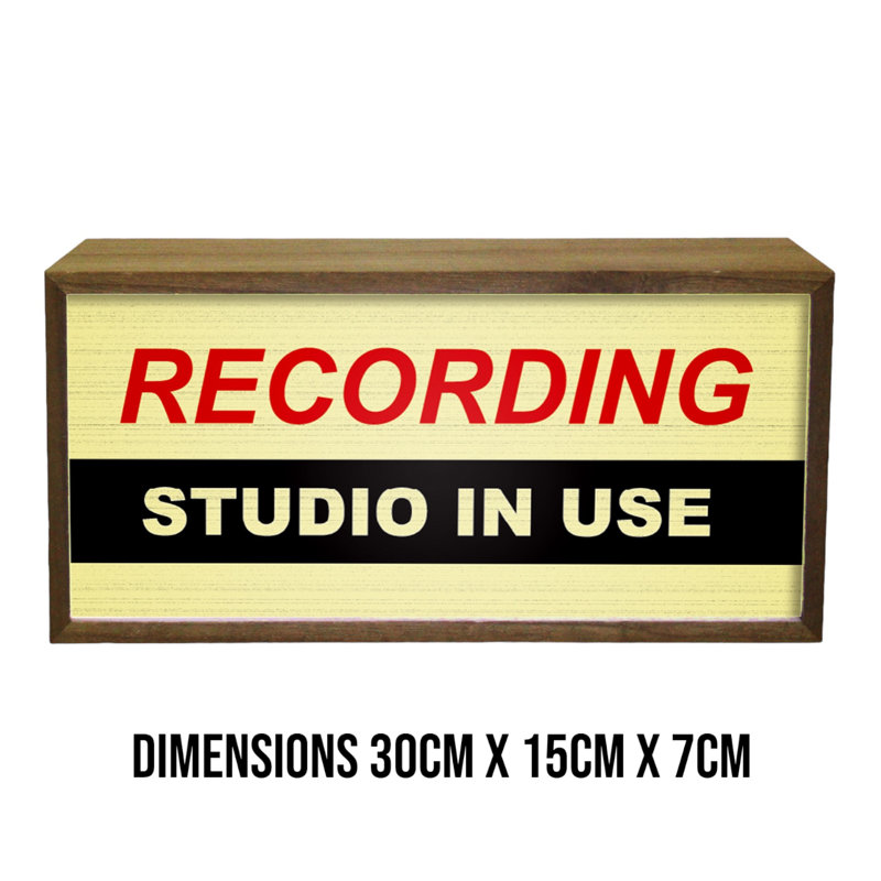 Camberley Recording Studio In Use 15" LED Sign