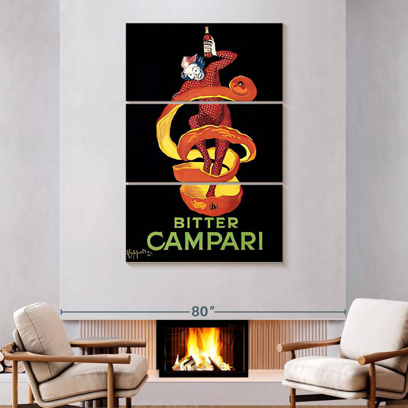 Tergel Bitter Campari, 74" H x 48" W