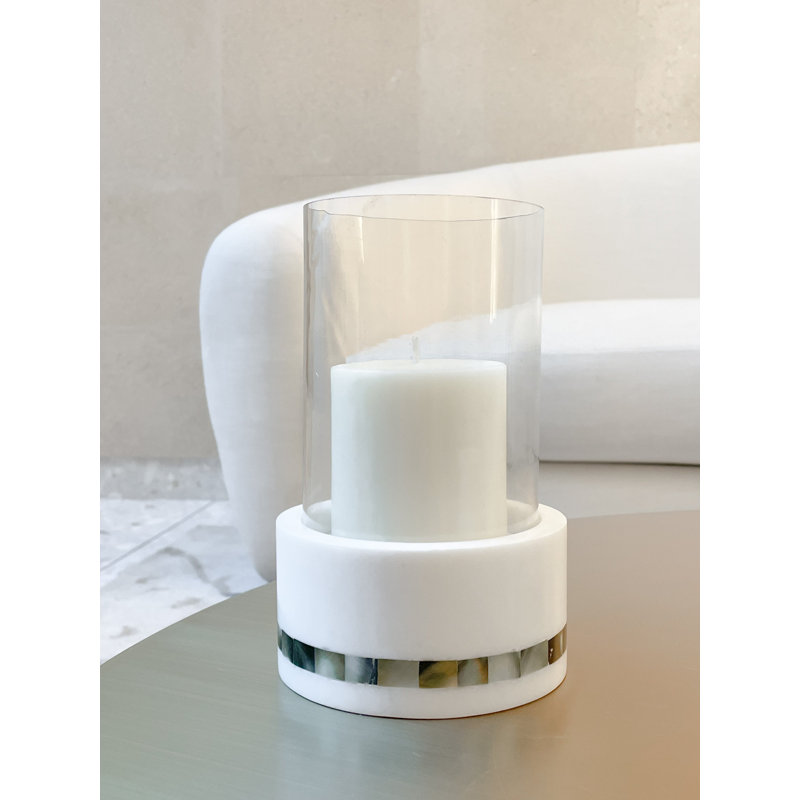 Ouragan de table en marbre 7,63 po