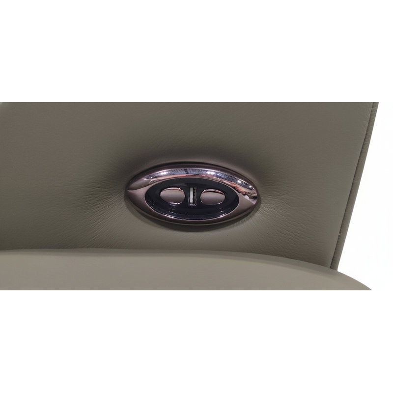 Canapé modulaire en cuir Thampstra, Olive Leather Match