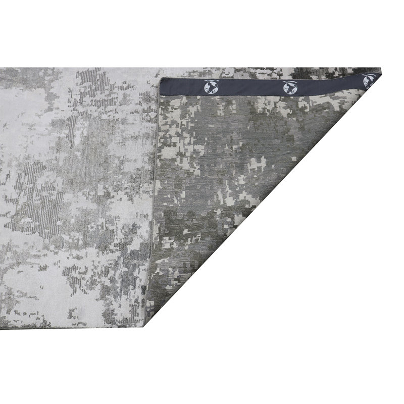 Hand Woven Wool Abstract Area Rug, Rectangle 12' x 18'