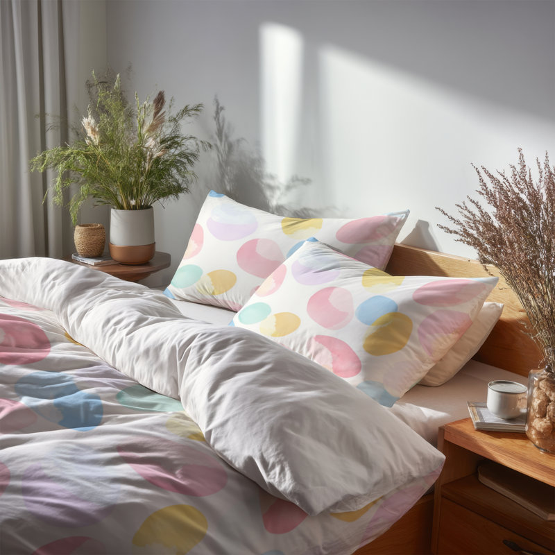 Ensemble de literie 3 pièces Kids Candy - housse de couette et coussin décoratif, Lit simple