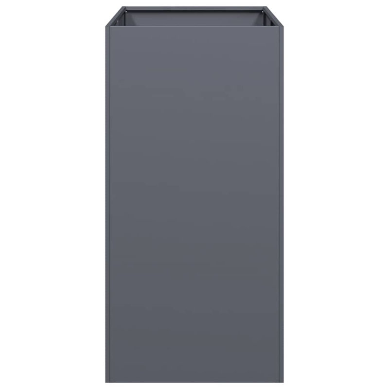 Planter 80x80 Cm Steel, 80cm H x 40cm W x 80cm D, Anthracite