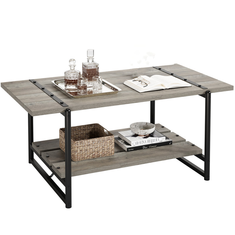 Adinda Coffee Table with Storage, Grey