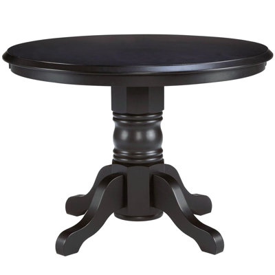 Table de salle à manger à piédestal en bois massif de 42 po Standridge