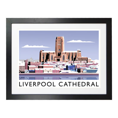 Liverpool Cathedral In Snow by Richard O'Neil - Print