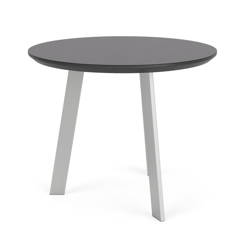 Table de bout Waterfall, Tempête gris anthracite, Argent