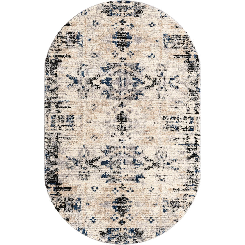 Tucson Geometric Indoor Rug, Oval 5' x 8'